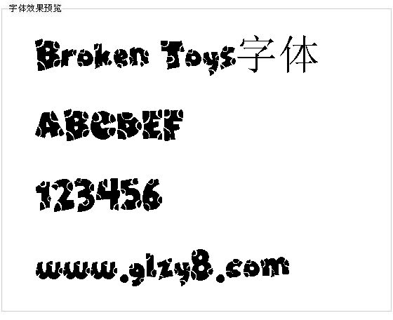 Broken Toys字体