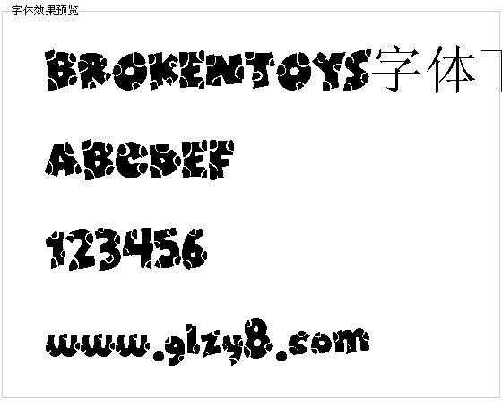BROKENTOYS字体下载