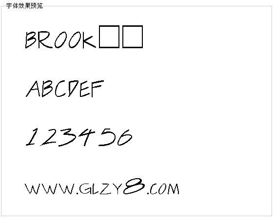 BROOK字体