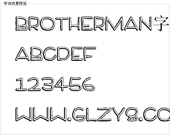 Brotherman字体