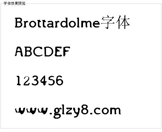 Brottardolme字体