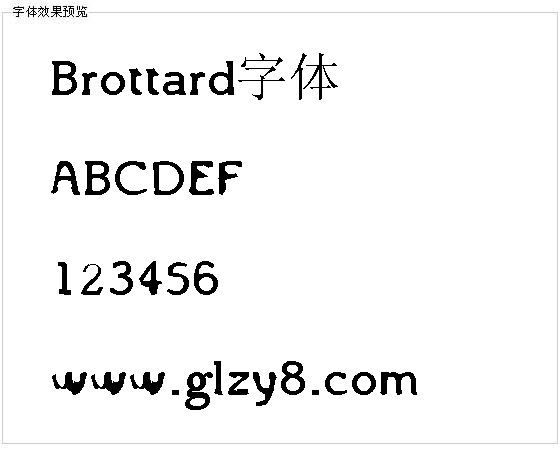 Brottard字体