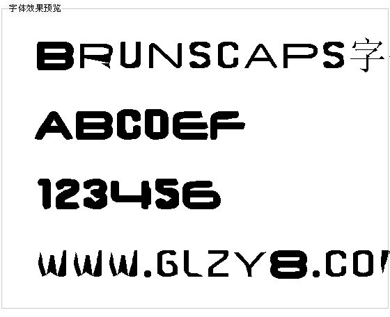 Brunscaps字体