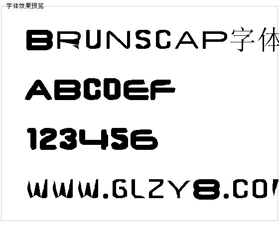 Brunscap字体