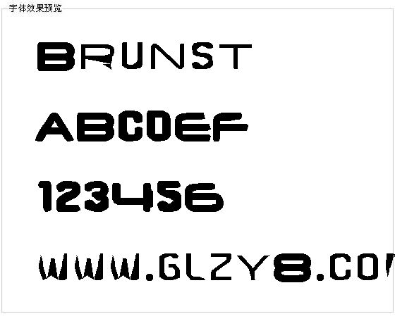 Brunst字体