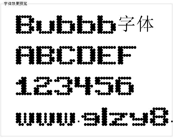 Bubbb字体