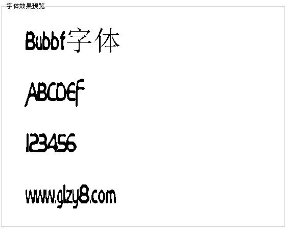 Bubbf字体