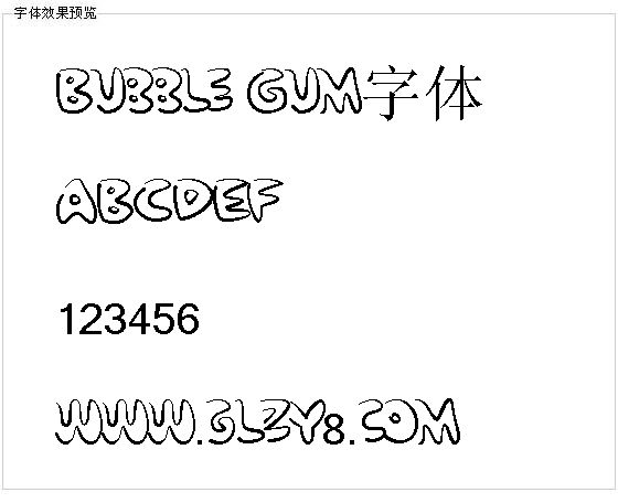 Bubble Gum字体