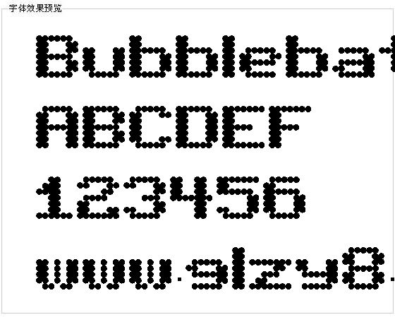 Bubblebath字体