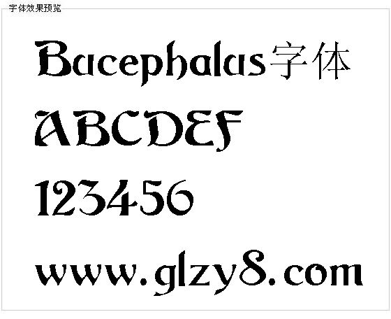 Bucephalus字体