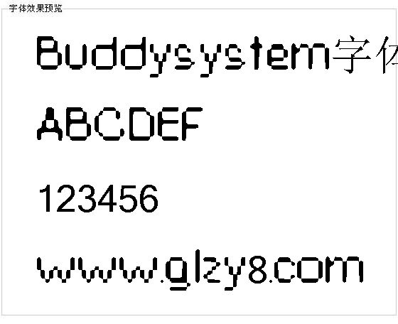 Buddysystem字体