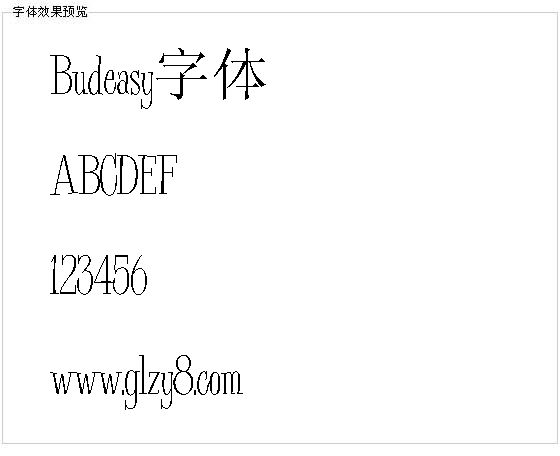 Budeasy字体