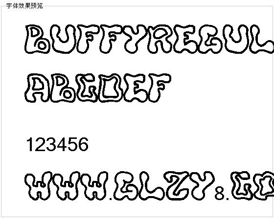 Buffyregular字体