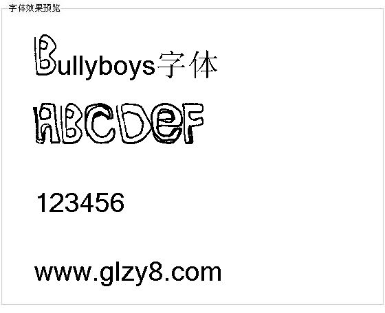 Bullyboys字体