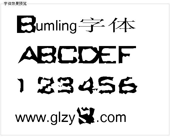 Bumling字体