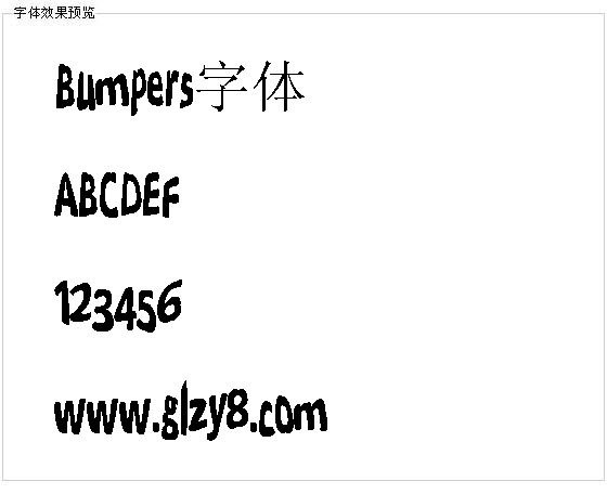 Bumpers字体