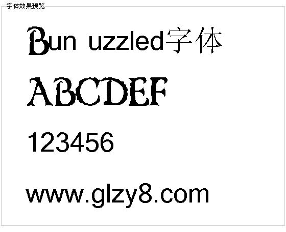 Bunfuzzled字体