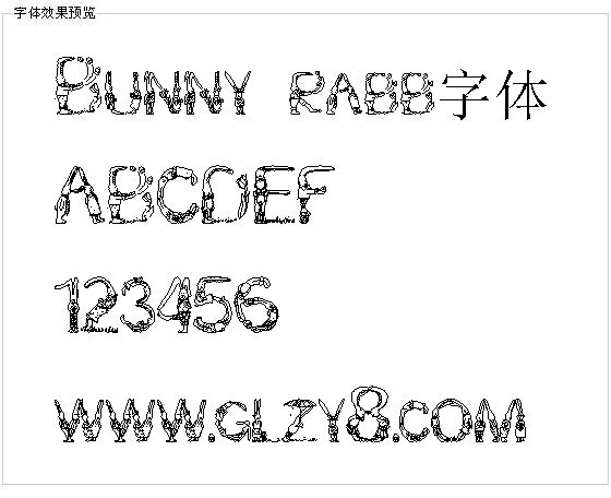 Bunny rabb字体