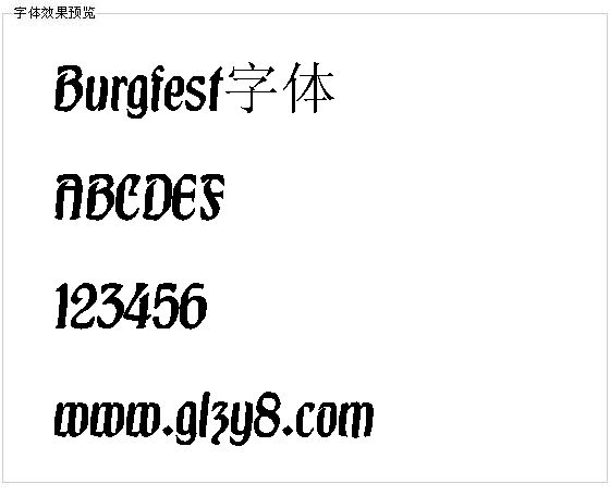 Burgfest字体