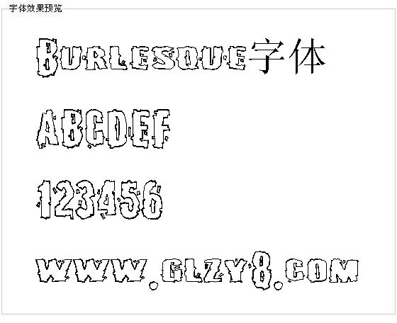 Burlesque字体