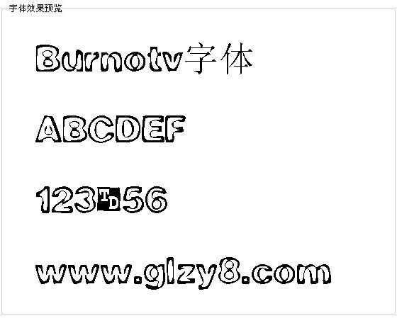 Burnotv字体