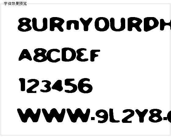 Burnyourphone字体