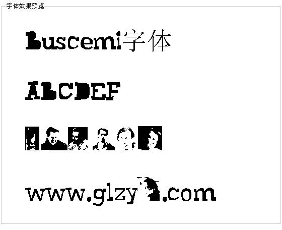 Buscemi字体