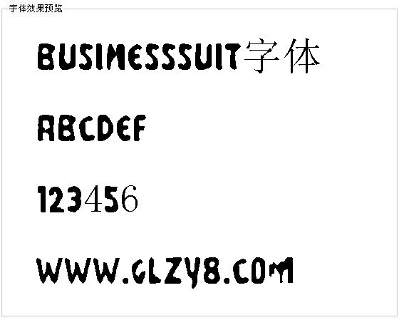 Businesssuit字体