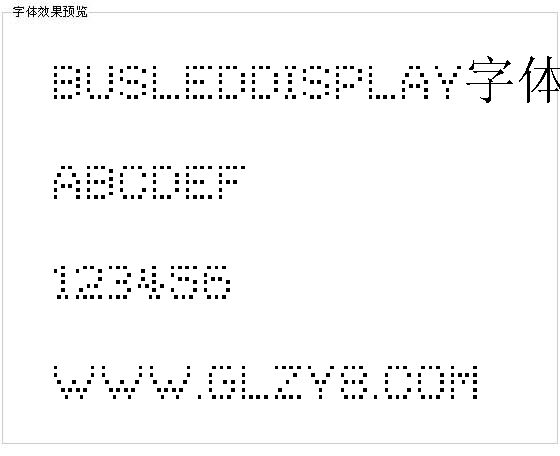 BusLedDisplay字体