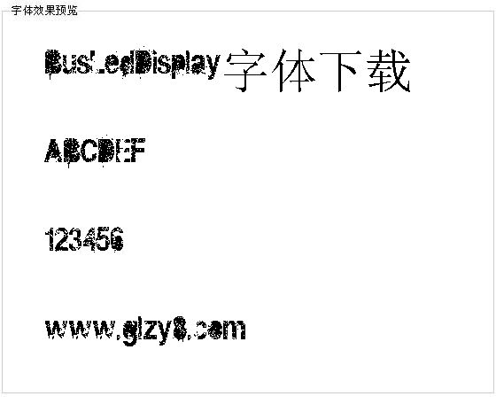 BusLedDisplay字体下载