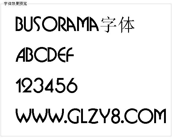 Busorama字体