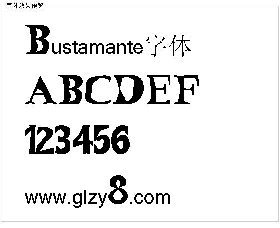 Bustamante字体