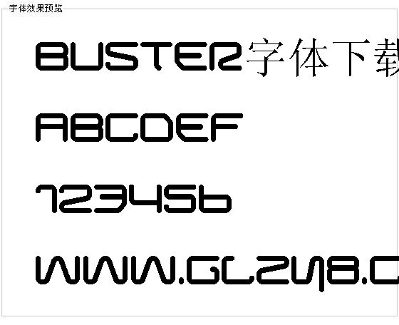 Buster字体下载