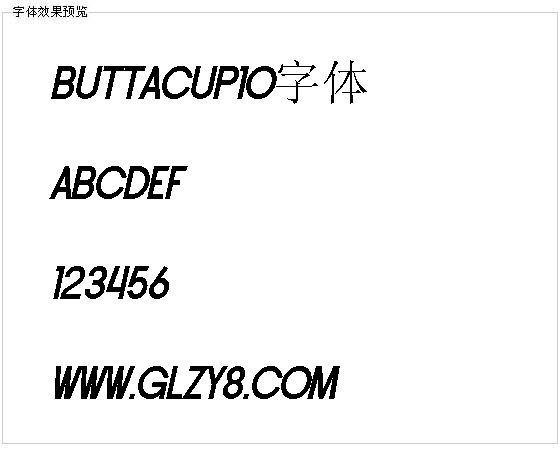 Buttacup10字体