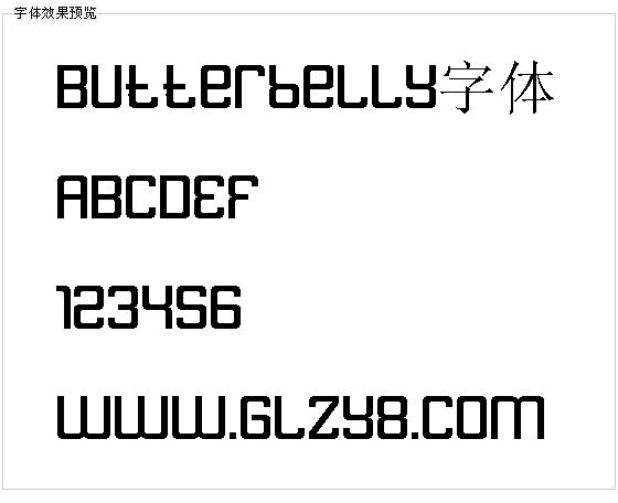 Butterbelly字体