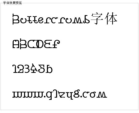 Buttercrumb字体