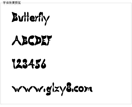 Butterfly字体