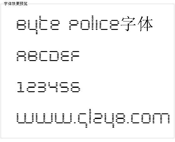 Byte Police字体