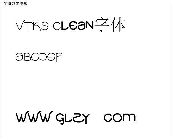 VTKS Clean字体