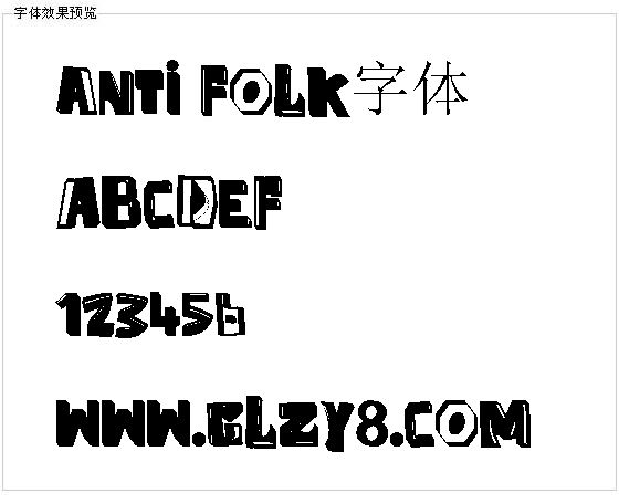 anti folk字体