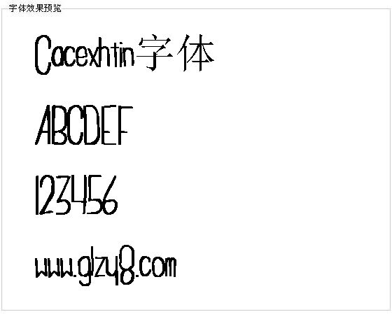 Cacexhtin字体