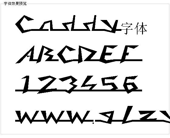 Caddy字体