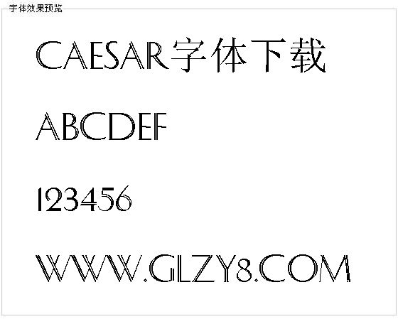 Caesar字体下载