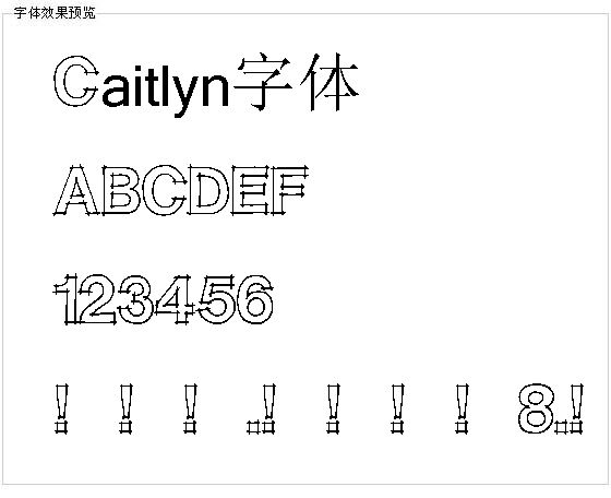 Caitlyn字体