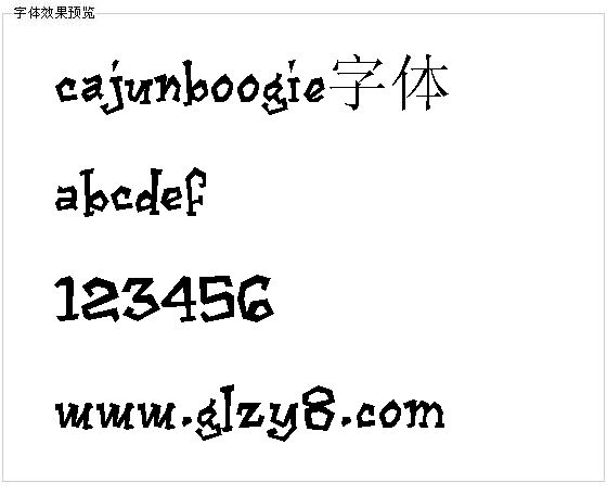 Cajunboogie字体