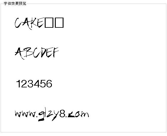 CAKE字体