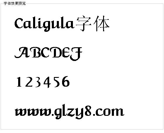 Caligula字体