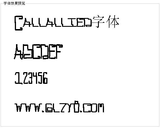 Callallied字体