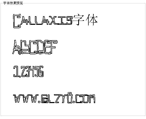 Callaxis字体