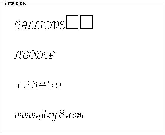 CALLIOPE字体
